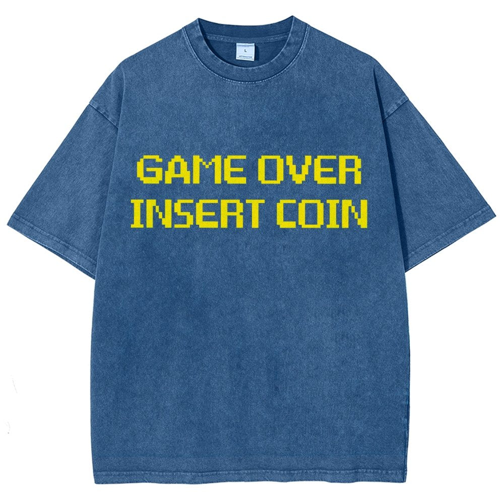 Game Over Vintage Distressed T-shirt