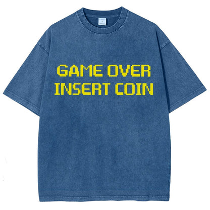 Game Over Vintage Distressed T-shirt