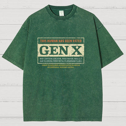 RATED GEN X Vintage Distressed T-shirt