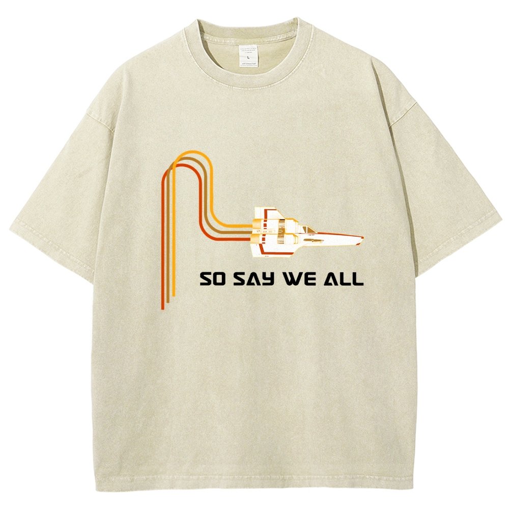 So Say We All Vintage Distressed T-shirt