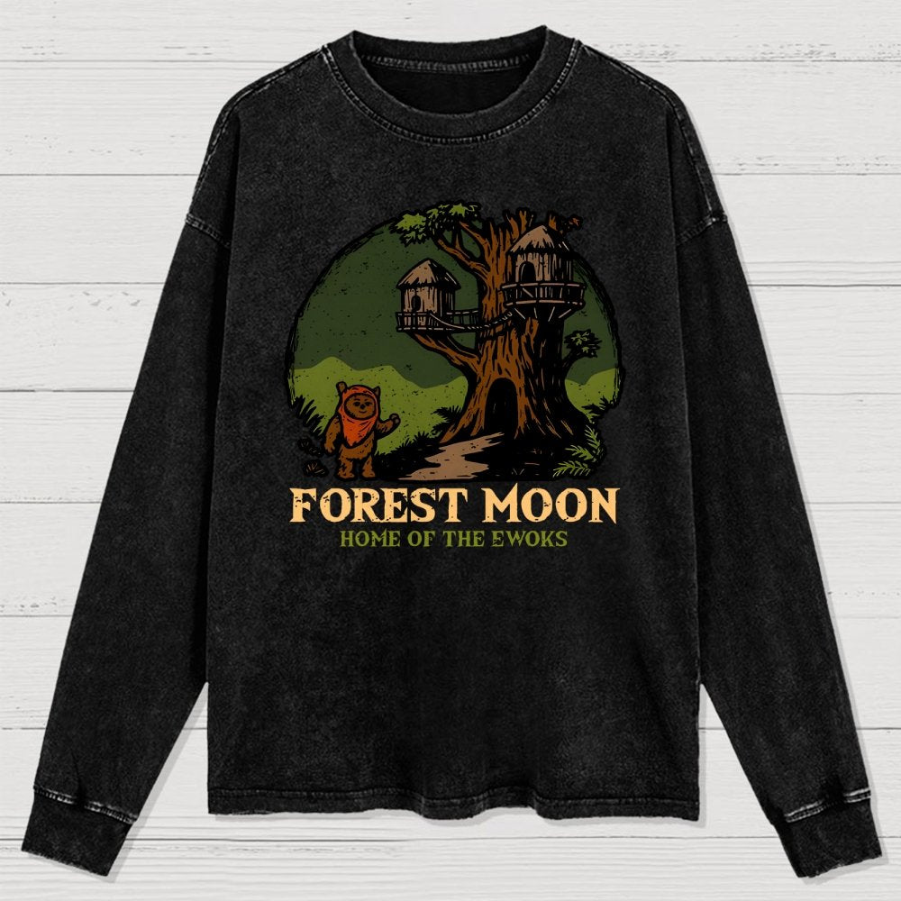 Woodland Glade Home Washed Long Sleeve Tee