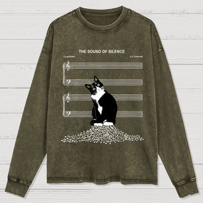 The Sound of Silence Washed Long Sleeve Tee