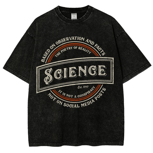 Old-Timey Science Vintage Distressed T-shirt