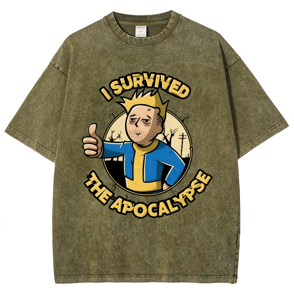 I Survived Vintage Distressed T-shirt