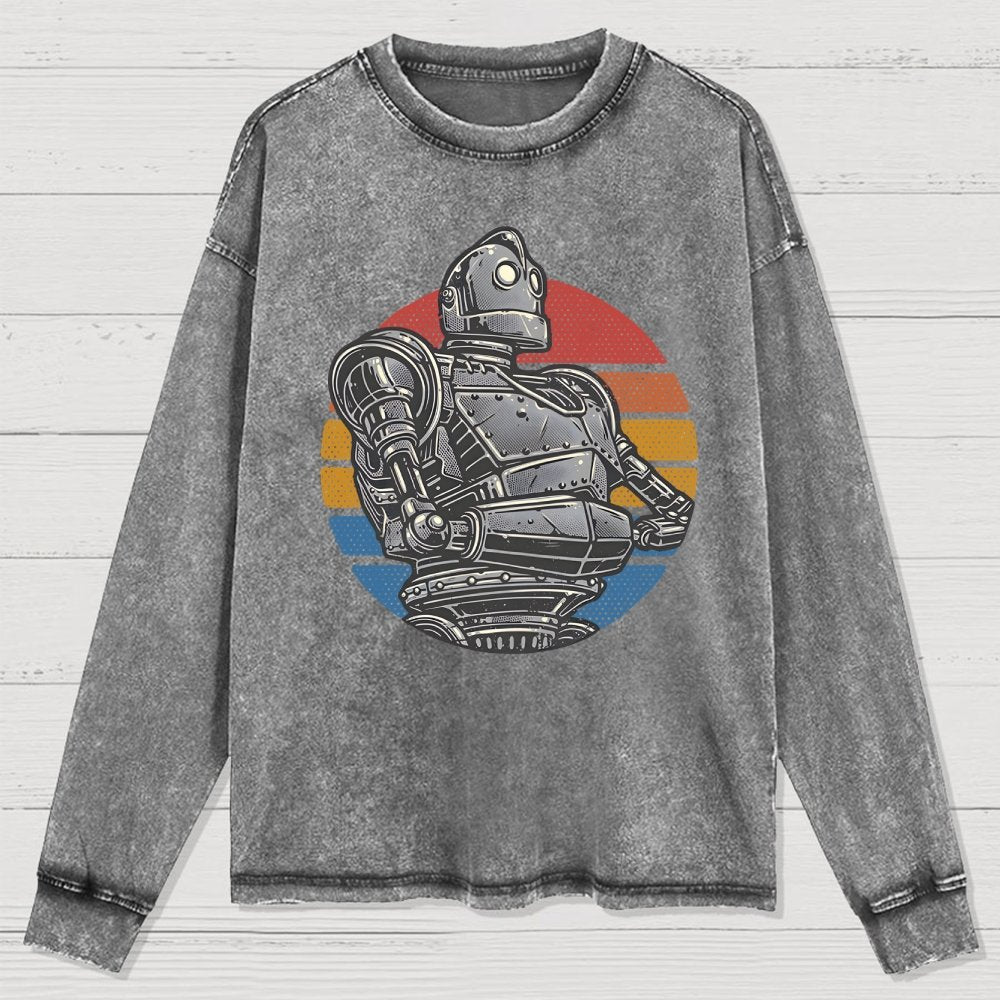 Retro Giant Washed Long Sleeve Tee