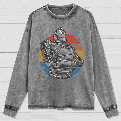 Retro Giant Washed Long Sleeve Tee