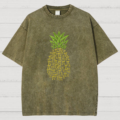 Pi Pineapple Vintage Distressed T-shirt