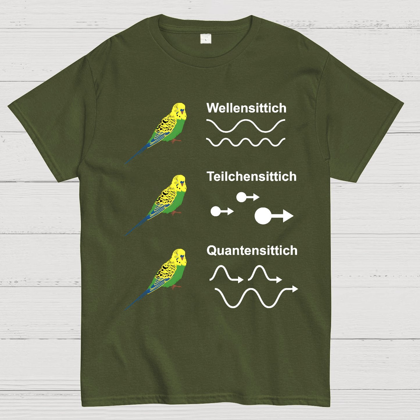 science Quantensittich Geek T-Shirt