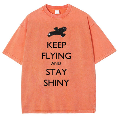 Keep Flying And Stay Shiny Vintage Distressed T-shirt