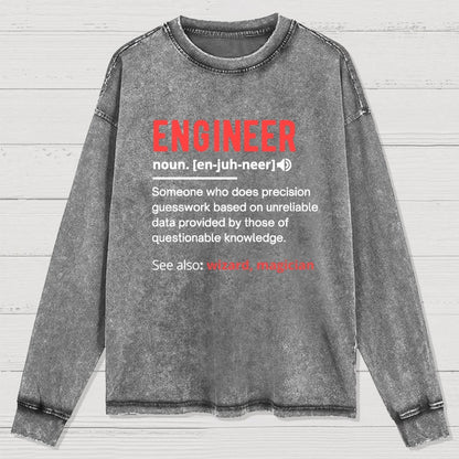 Engineer Definition Washed Long Sleeve Tee
