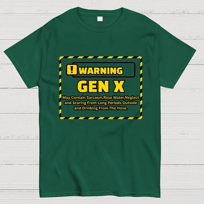 Warning Gen X - Funny Warning Design Geek T-Shirt