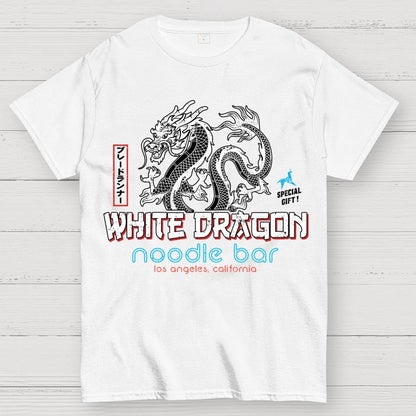 White Dragon Noodle Bar Unisex Geek T-Shirt