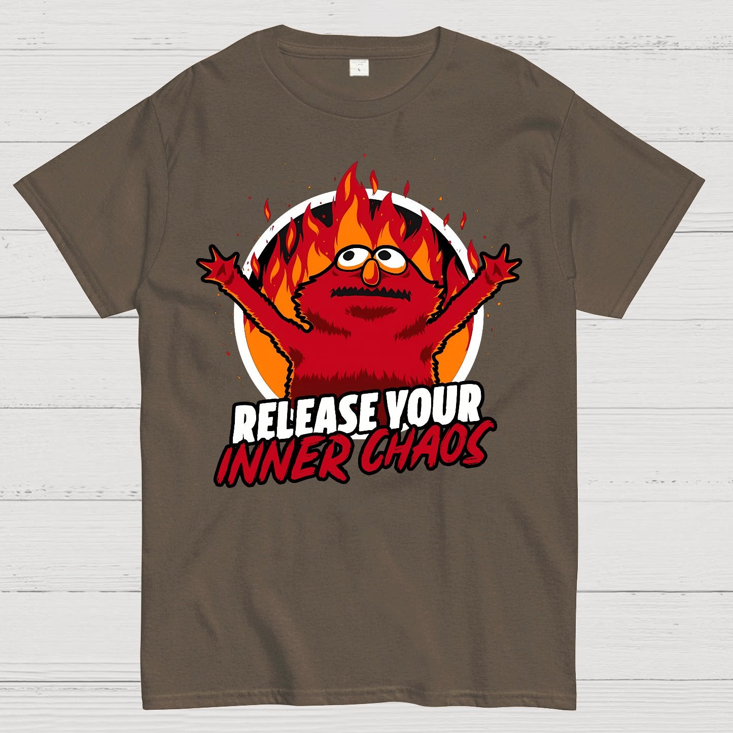 Chaos Puppet Fire Geek T-Shirt