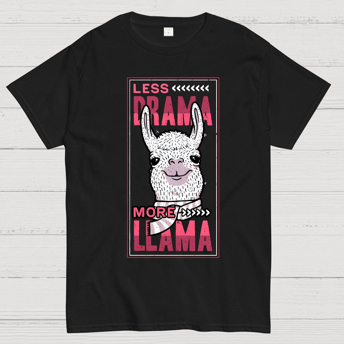 Less Drama More Llama Geek T-Shirt