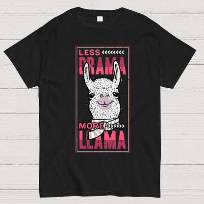 Less Drama More Llama Geek T-Shirt