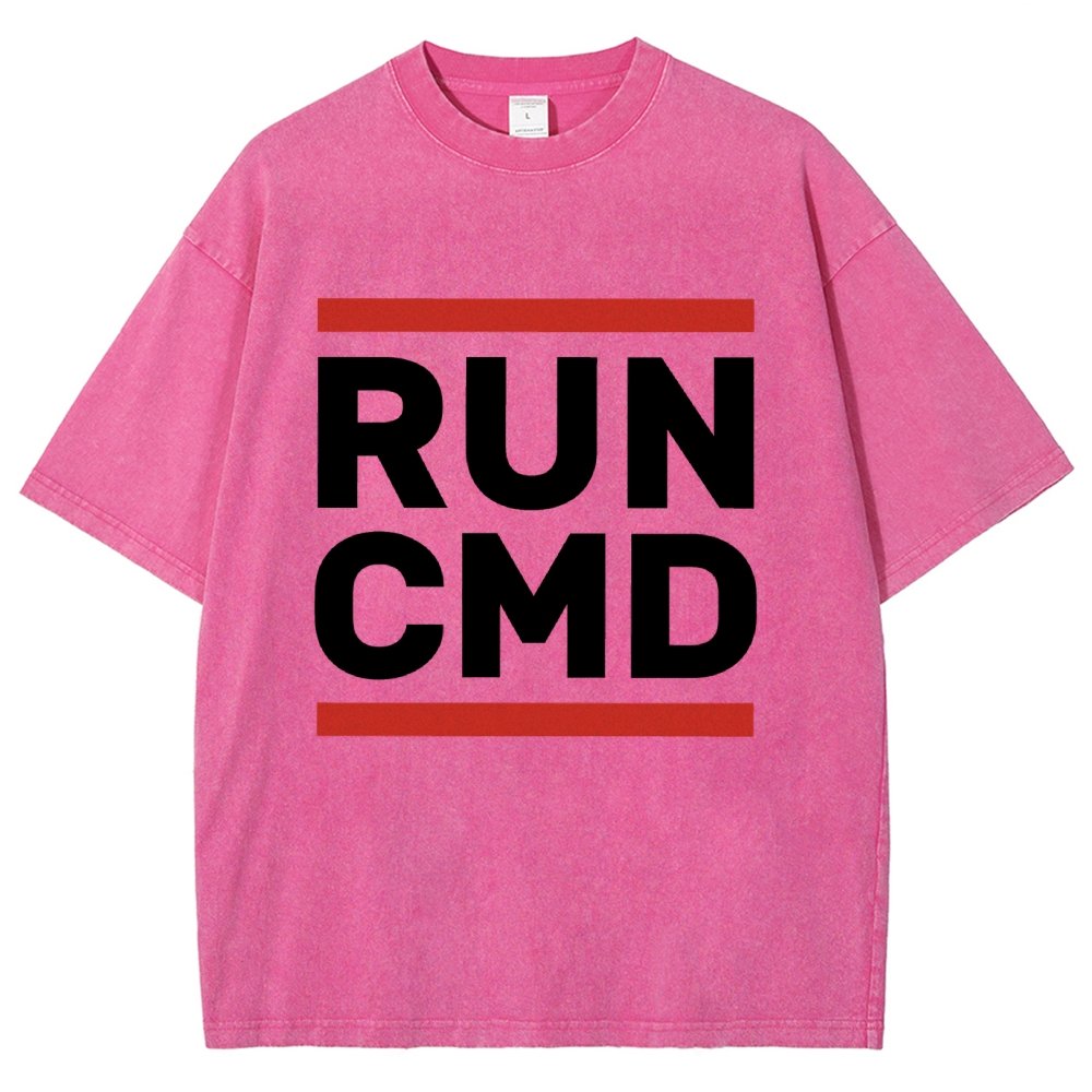 RUN CMD Vintage Distressed T-shirt