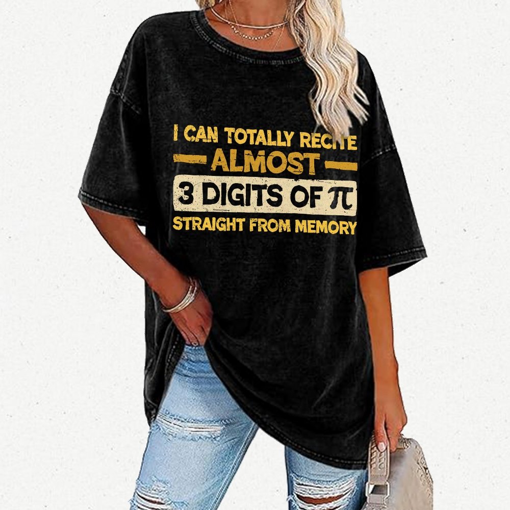 3 Digits Of Pi Vintage Distressed T-shirt
