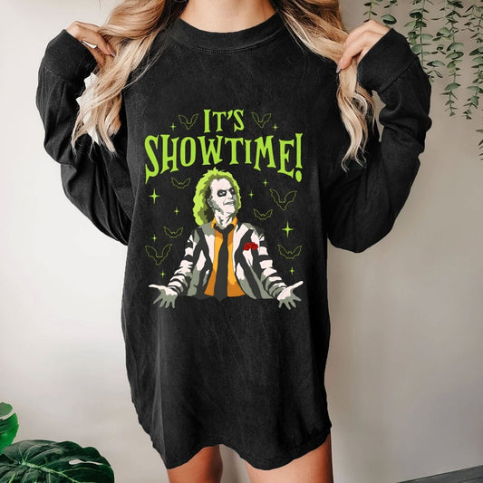 Its Showtime Washed Long Sleeve Tee