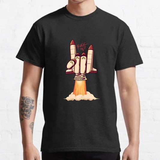 Rock On Rocket  Geeky T-Shirt