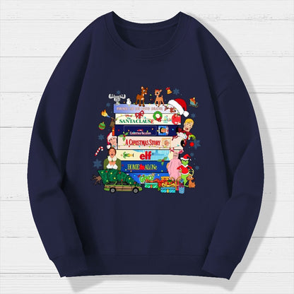 90s Style Christmas Geek Cotton Sweatshirt