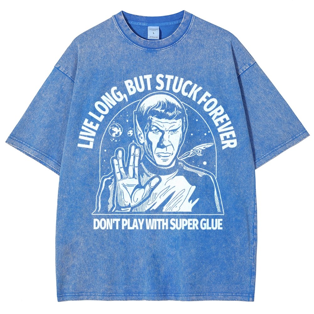 Live long, but trapped forever Vintage Distressed T-shirt