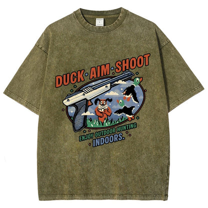 Duck Aim Shoot Vintage Distressed T-shirt