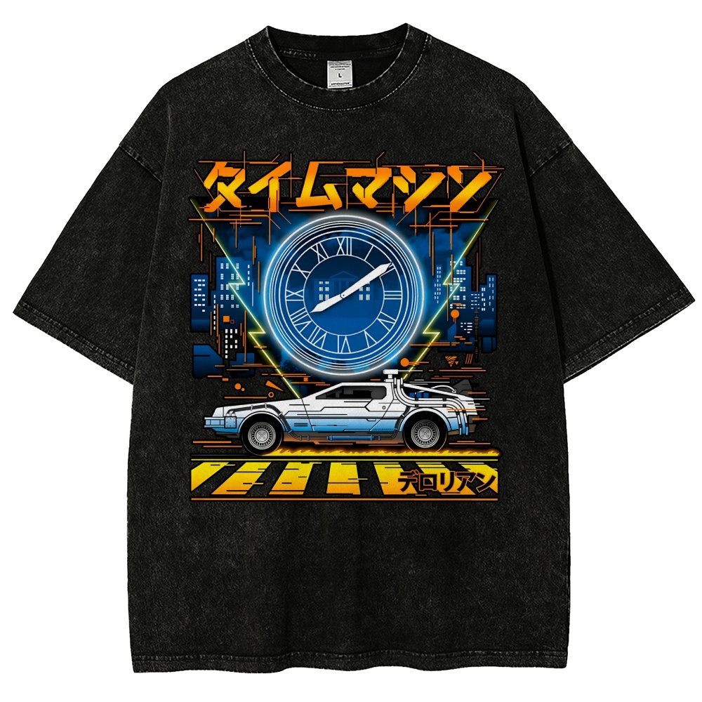 Time Machine Vintage Distressed T-shirt