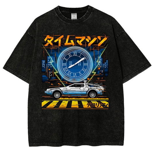 Time Machine Vintage Distressed T-shirt