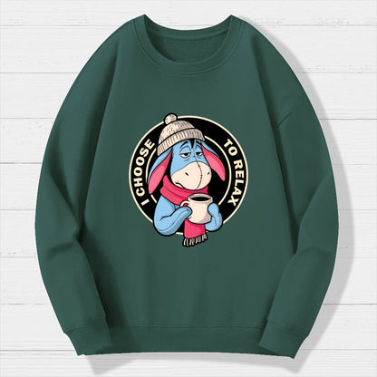 I Chose To Relax Geek Cotton Sweatshirt