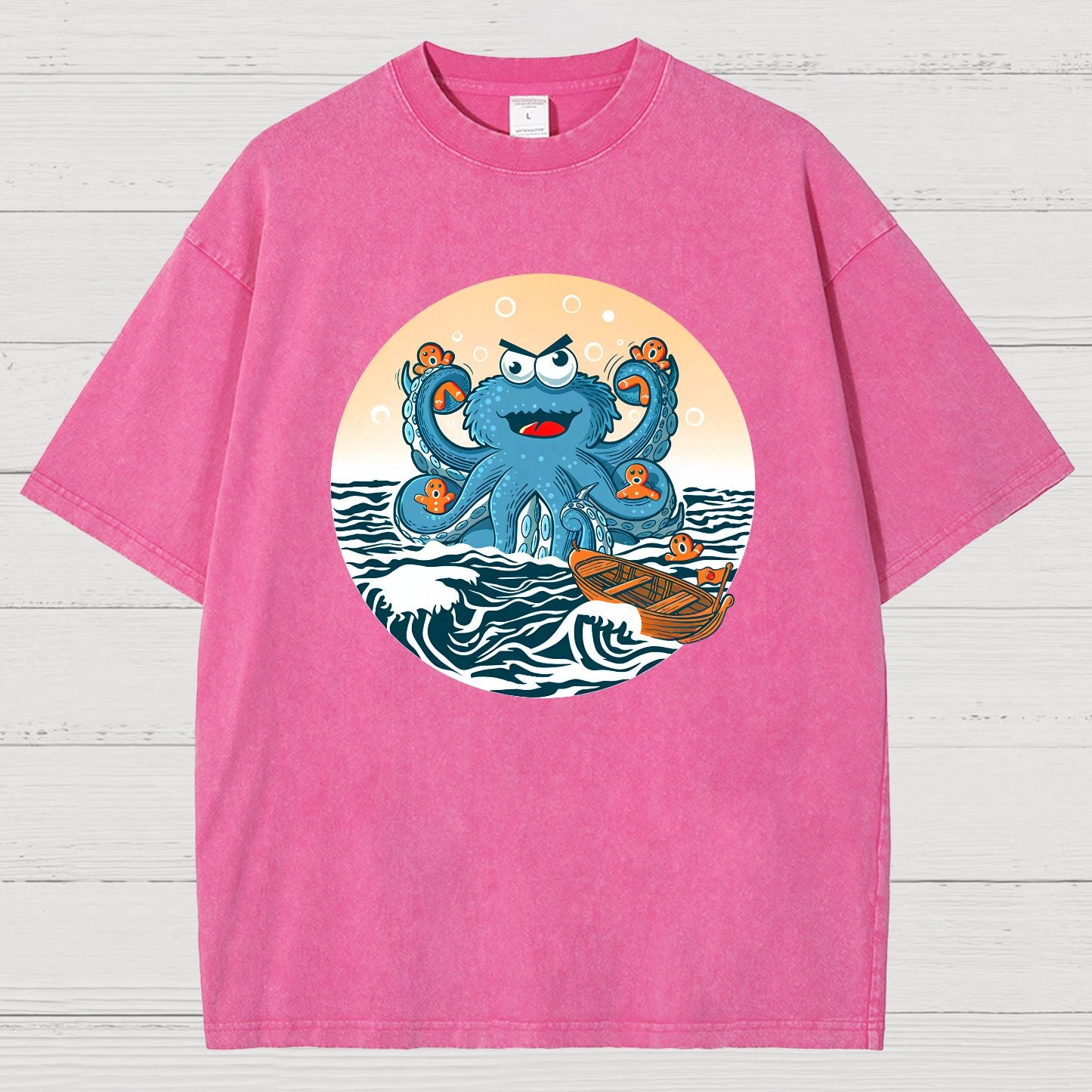 Cookie Kraken Attack Vintage Distressed T-shirt