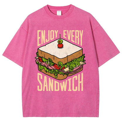 Enjoy Every Sandwich Vintage Distressed T-shirt