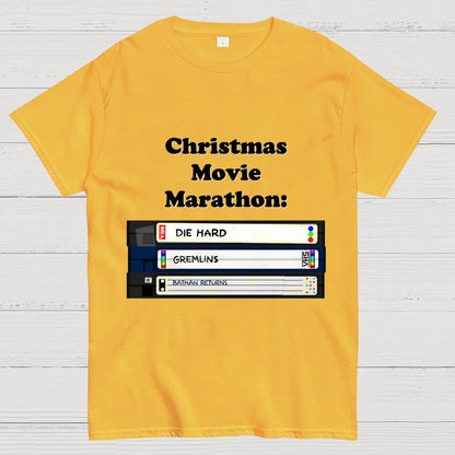 Christmas Movie Marathon (green variant) Geek T-Shirt