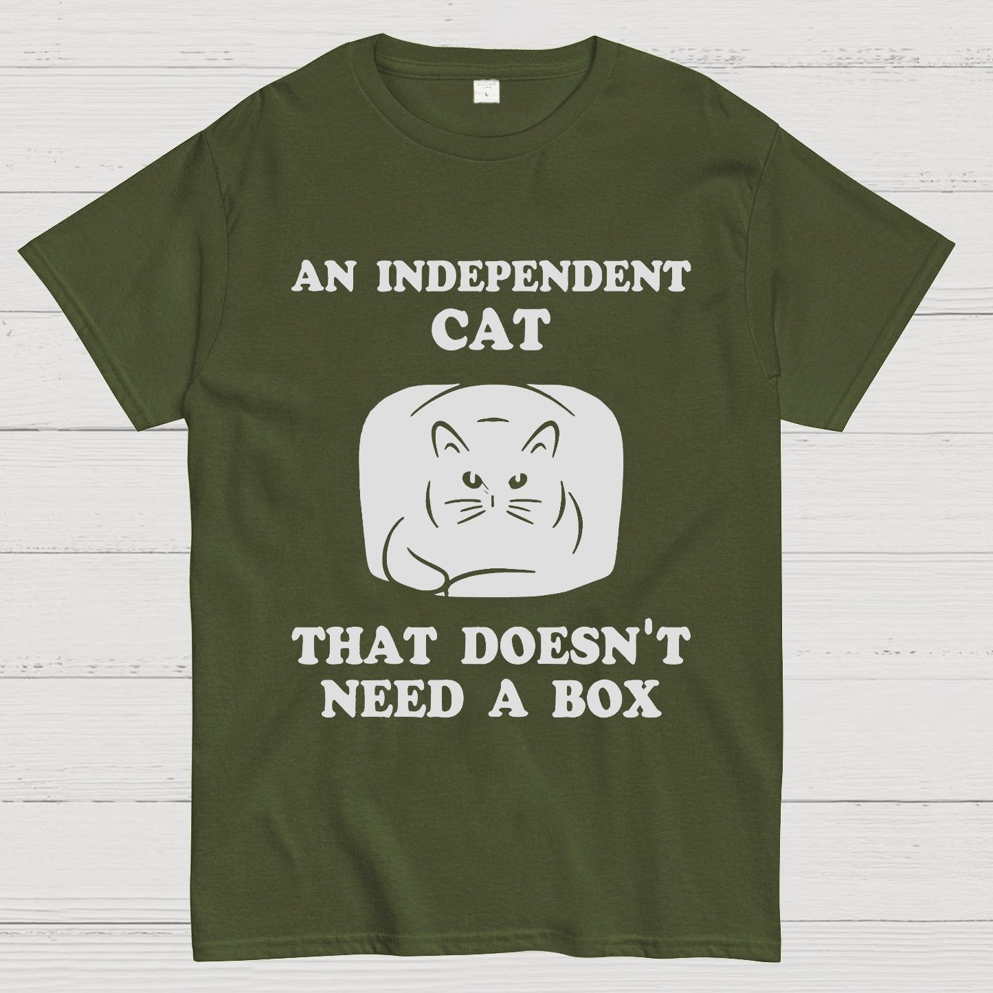 A Independent Cat That Doesn't Need Box Geeky T-Shirt