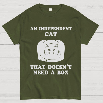 A Independent Cat That Doesn't Need Box Geeky T-Shirt