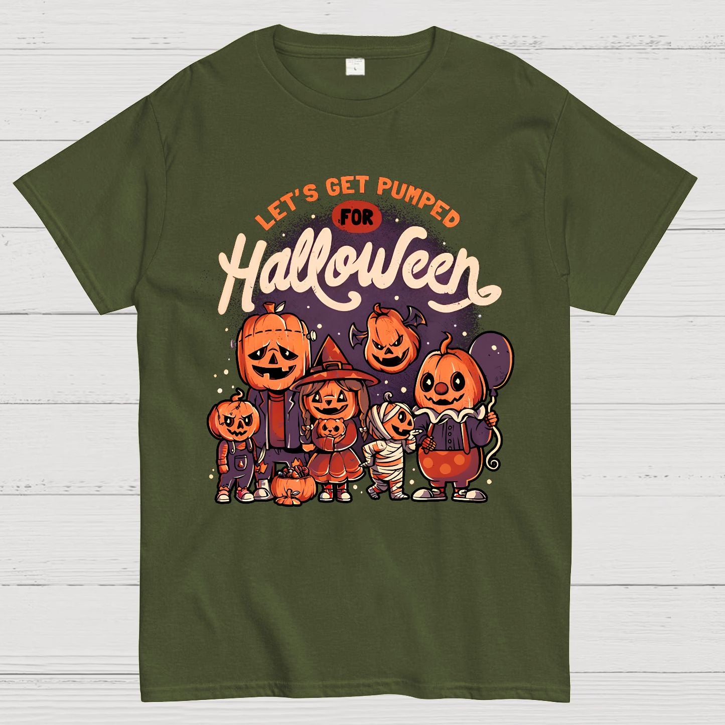 Pumped for Halloween - Cute Pumpkin Geek T-Shirt