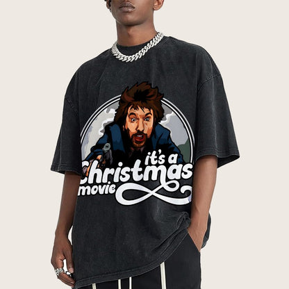It‘s A Christmas Movie Vintage Distressed T-shirt