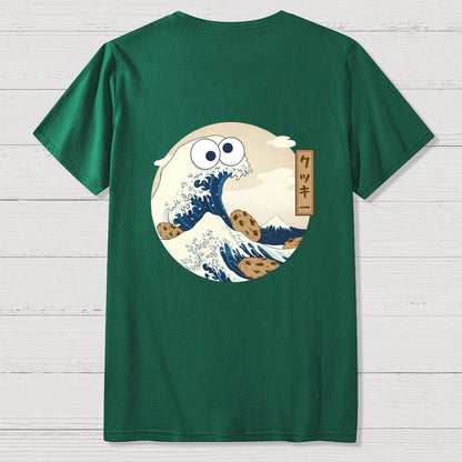 Cookiegawa Wave Nerdy Front And Back Printing Geek T-Shirt