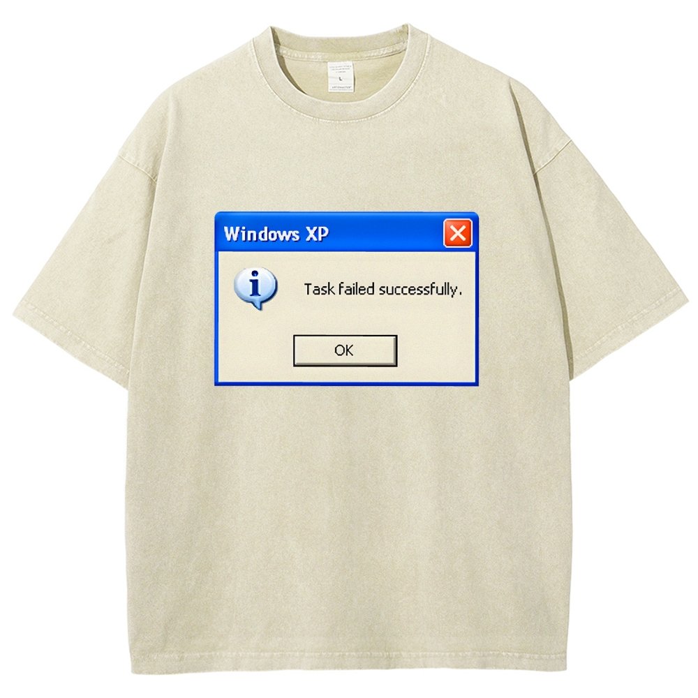 Task Failed Successfully Vintage Distressed T-shirt