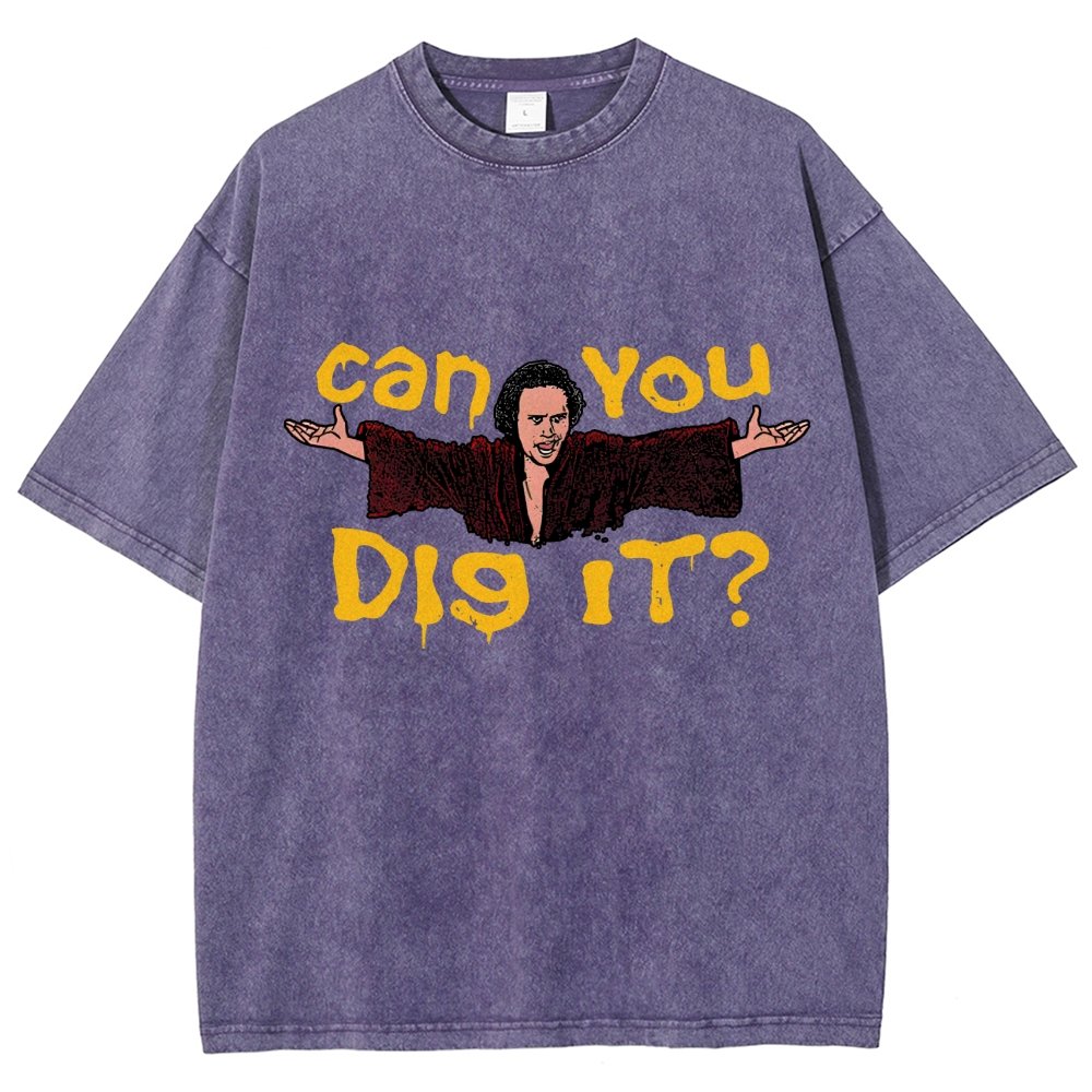 Can You Dig It？Vintage Distressed T-shirt