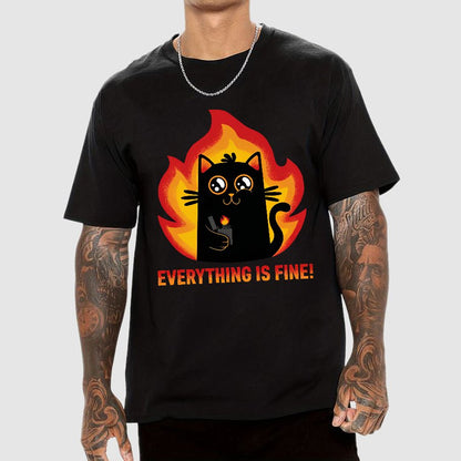 Everything Is Fine Geek T-Shirt