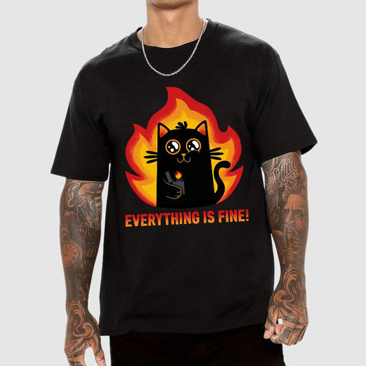 Everything Is Fine Geek T-Shirt