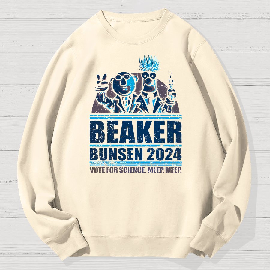 Vote For Science Geek Cotton Sweatshirt