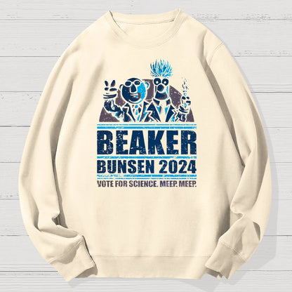 Vote For Science Geek Cotton Sweatshirt