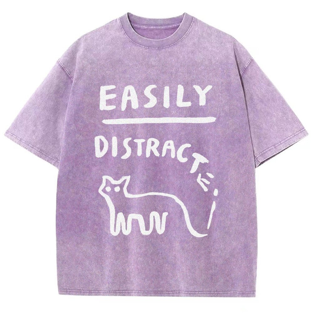 Easily Distrac Vintage Distressed T-shirt