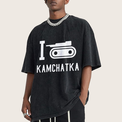 I Love Kamchatka Vintage Distressed T-shirt