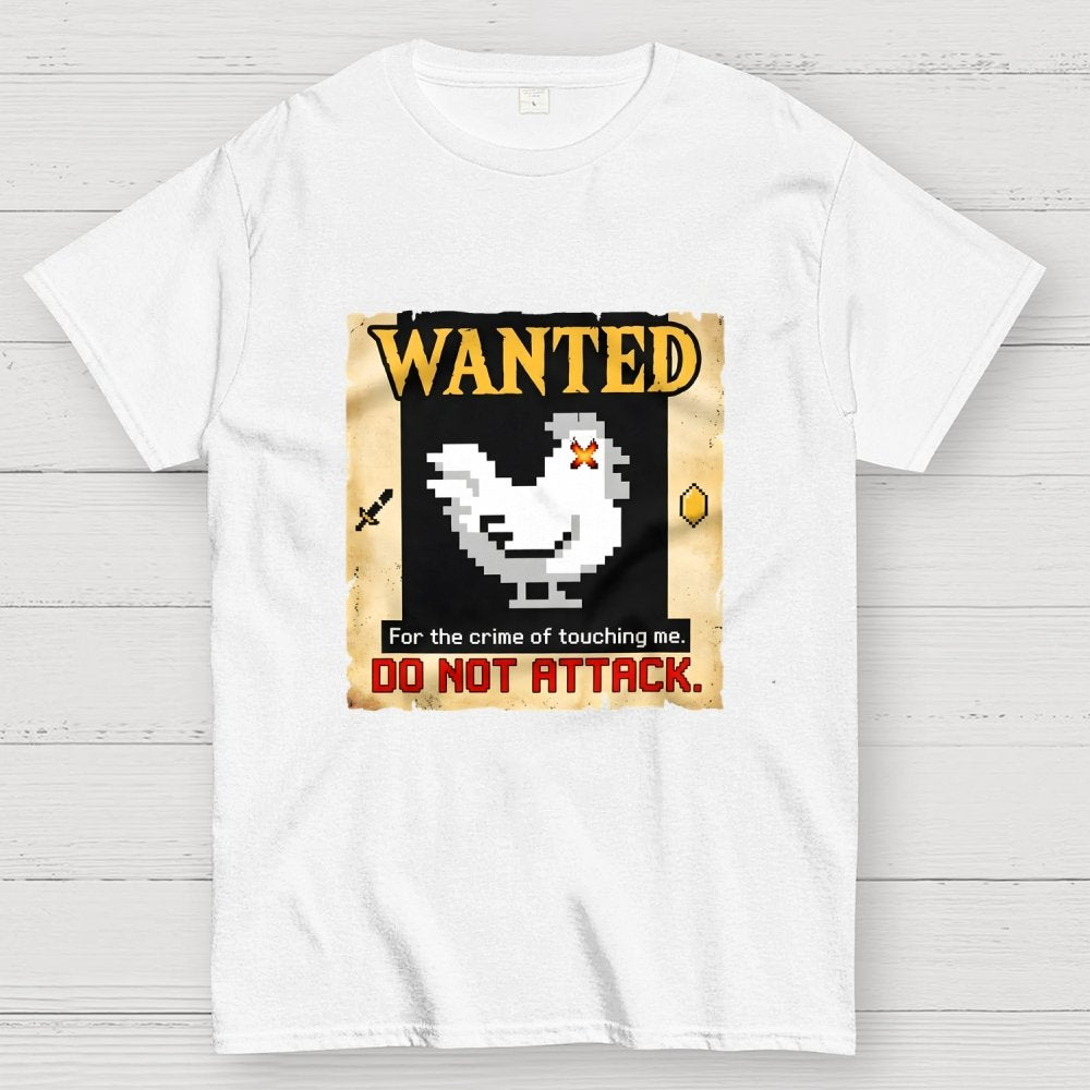 Wanted For The Crime Of Touching Me Art Print Geek T-Shirt