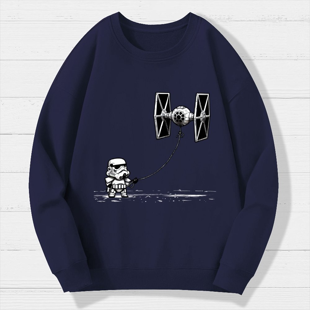 Flying The Galactic Alliance's Kite Geek Cotton Sweatshirt