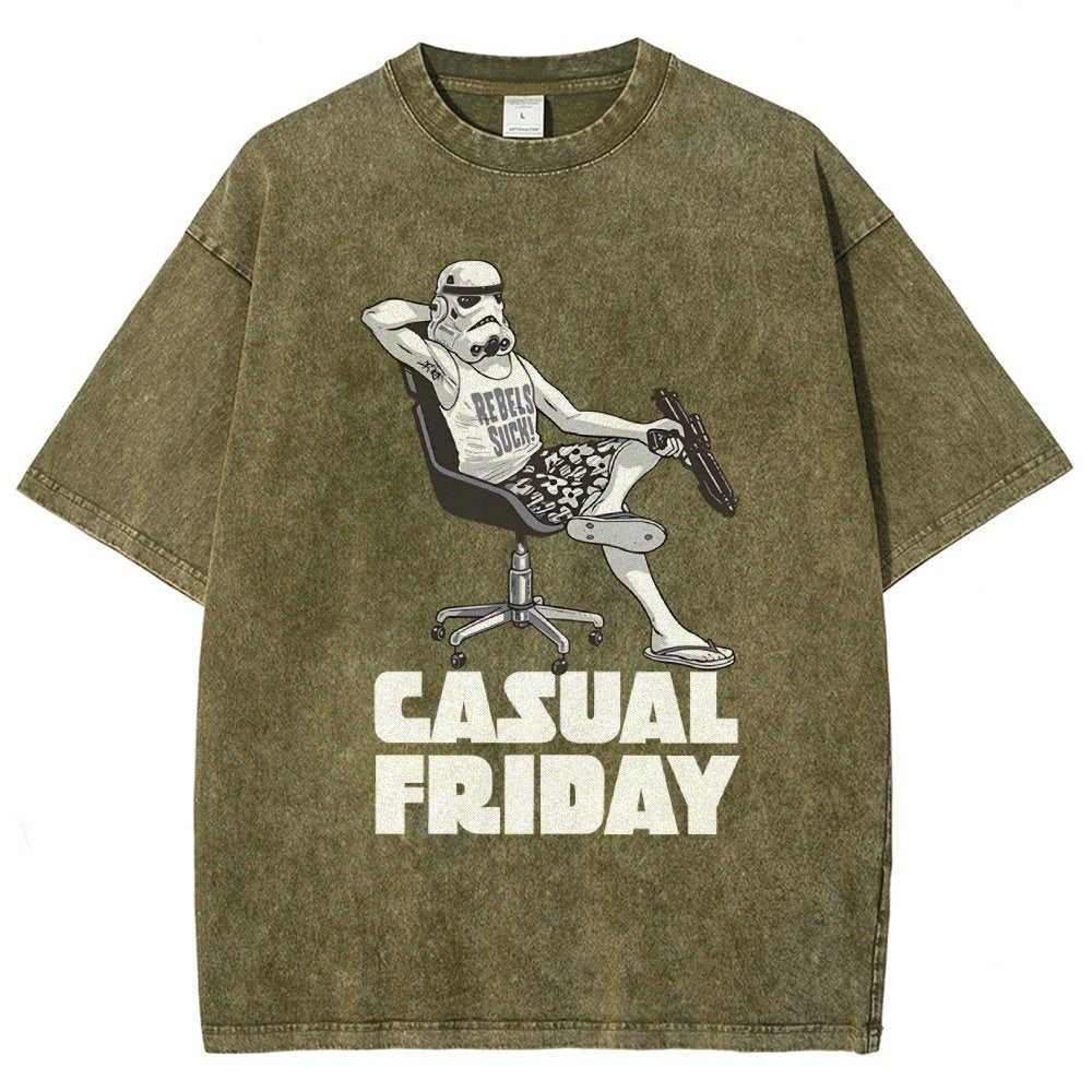 Casual Friday Vintage Distressed T-shirt