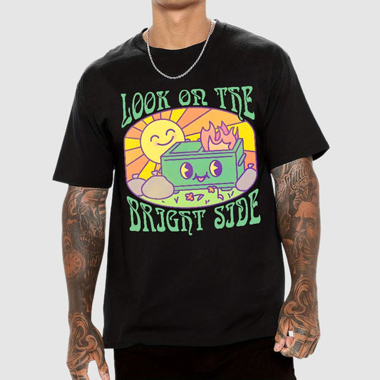Optimistic Dumpster Fire Geek T-Shirt