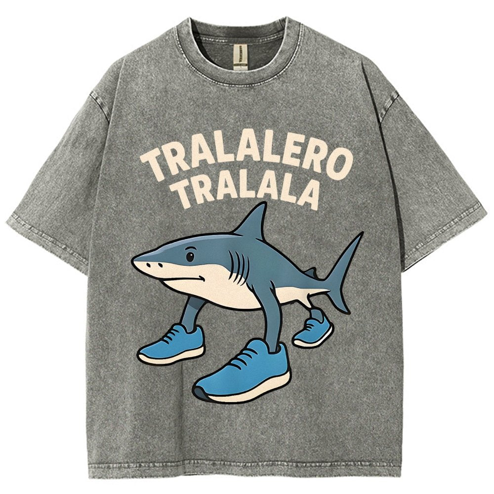 Tralalero Tralala Vintage Distressed T-shirt